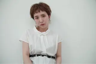 ショート カラー パーマ ヘアアレンジ メンズ キッズ ネイル マツエク・マツパ EnBlesS西宮 マンツーマン神道有基のヘアスタイル