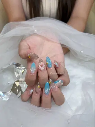 ネイル HANA 長さだしのネイルデザイン