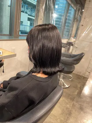 ミディアム カラー ベージュカラー💖 やすひろのヘアスタイル