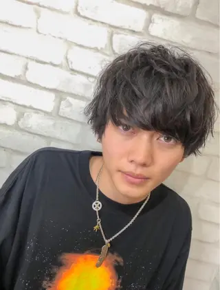 ショート メンズ 春日部 西口徒歩5分 寒色カラー 日和佐のヘアスタイル