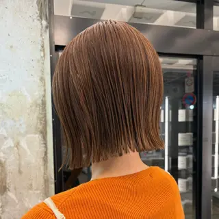 ショート カラー 🩵 縮毛矯正/ボブ 🩵佐藤 さくらのヘアスタイル
