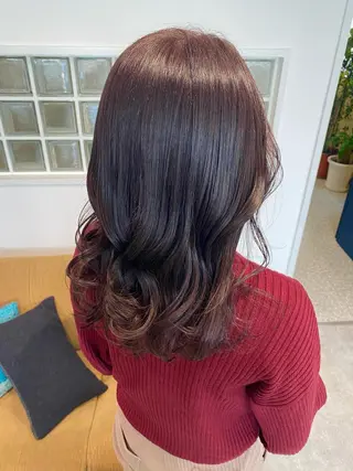 セミロング カラー 【safric】 NAOのヘアスタイル