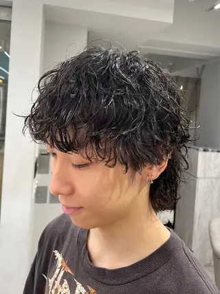 パーマ メンズ 京都河原町 メンズパーマ助川龍哉のヘアスタイル