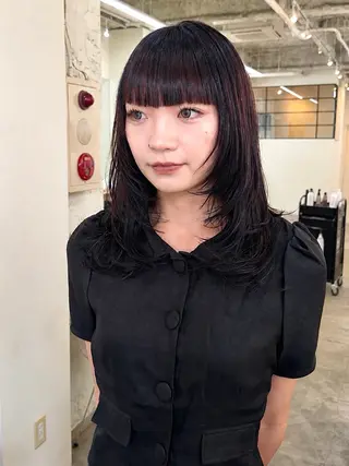 ミディアム 透明感カラー/ レイヤー /ソラのヘアスタイル