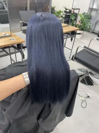 ミディアム カラー パーマ ヘアアレンジ ネイル マツエク・マツパ アイブロウ カラー特化サロン大阪 ルービック江坂/新城のヘアスタイル