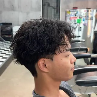 ショート パーマ ヘアアレンジ メンズ MENIN メンズ サロン 望月 涼太のヘアスタイル