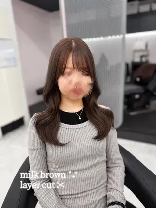 ロング カラー 🥂上品ワンホンヘア 🥂nozomiのヘアスタイル