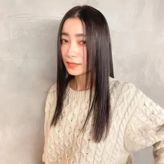 セミロング 美髪矯正/髪質改善 /銀座/宮本　優太のヘアスタイル