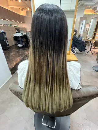 ロング 縮毛矯正🌟カラー╱ ╱いいじまのヘアスタイル