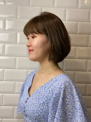 ショート カラー パーマ appiis 柳田葵　横浜のヘアスタイル