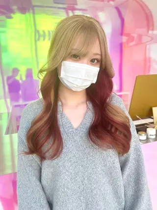 セミロング カラー パーマ ヘアアレンジ メンズ キッズ ネイル マツエク・マツパ アイブロウ KANAMI 🌏のヘアスタイル