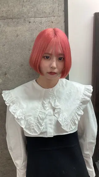 ショート カラー ✨最安値✨エクステ カラー🌼つきな🌼のヘアスタイル