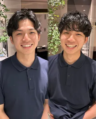 パーマ メンズ 中原 優美のヘアスタイル