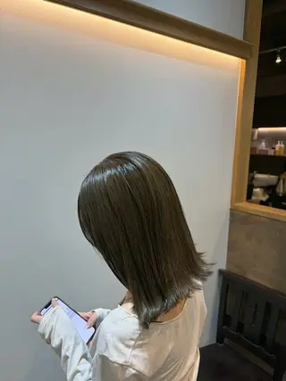 ミディアム カラー Agu hair りゅうがのヘアスタイル