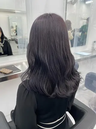 ロング カラー ヘアアレンジ 縮毛矯正/髪質改善/ ブリーチ毛/木元渓太のヘアスタイル