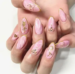 ネイル 渋谷/チップ長さ出し 👑アプレgel-xのネイルデザイン