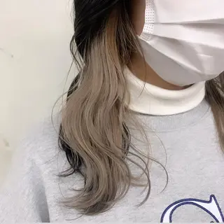 セミロング カラー 赤みゼロ/透明感 カラー🌿KANTAのヘアスタイル