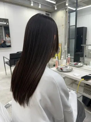 ロング カラー パーマ 縮毛矯正/髪質改善 RENのヘアスタイル