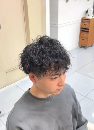 セミロング パーマ ヘアアレンジ メンズ 🔮メンズ縮毛矯正 メンズパーマ💎竹永のヘアスタイル