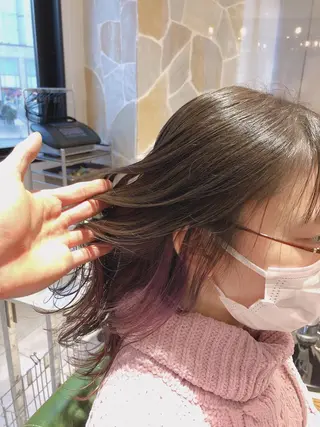 ミディアム カラー 川口髪質改善ウルトワ 🌈毛島健樹🌈のヘアスタイル