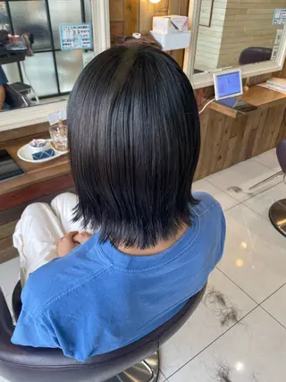 ミディアム 透明感color吉田 沙羅のヘアスタイル