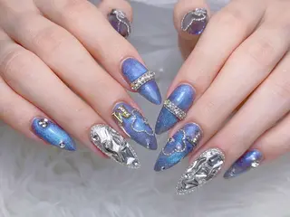 ロング カラー yuna ユナのネイルデザイン