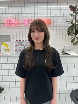 セミロング カラー ヘアアレンジ 夕羽夢🍓矢場/ JILLSTUDIOのヘアスタイル