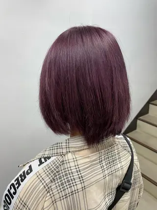 ミディアム カラー ヘアアレンジ 縮毛矯正/髪質改善/ ブリーチ毛/木元渓太のヘアスタイル