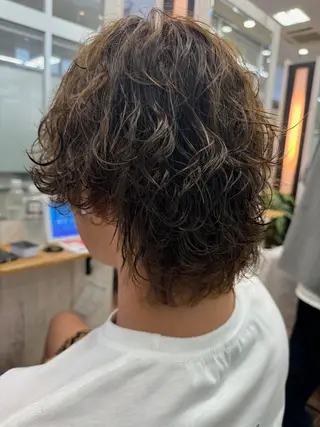 パーマ メンズ 飯嶋 春香のヘアスタイル