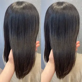 セミロング カラー み うのヘアスタイル