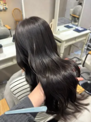 ロング カラー ブリーチなしカラー 🥣髪質改善/はなえのヘアスタイル