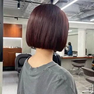 ショート カラー 🤍ブリーチなしカラ ー/渋谷/YUU🤍のヘアスタイル