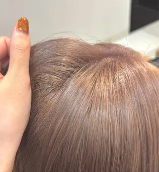 ミディアム カラー 🌈コテ巻き風パーマ LOHASせいな🌈のヘアスタイル
