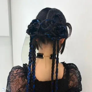 ロング カラー ヘアアレンジ ハイトーンアレンジ 🦋🥀Shuriのヘアスタイル
