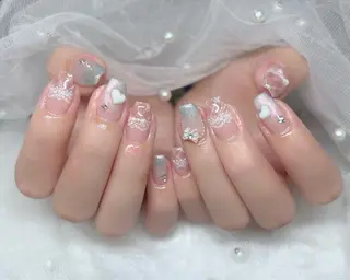 ネイル 🎀PG🩵 ネイルサロンのネイルデザイン