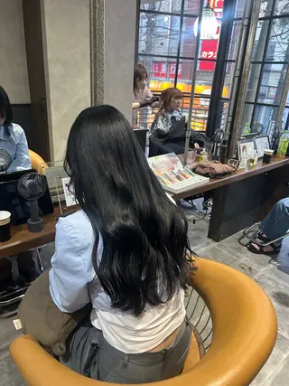 ロング 天王町×韓国レイヤー 髪質改善 佐藤友茉のヘアスタイル
