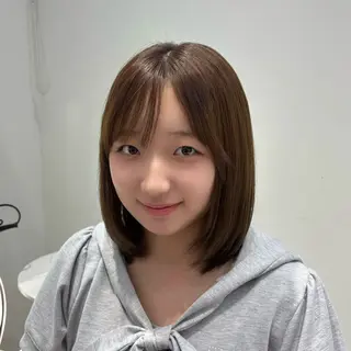 ミディアム 後藤 瑠菜のヘアスタイル