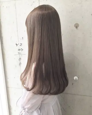 ロング City/louwe 韓国レイヤーカットのヘアスタイル