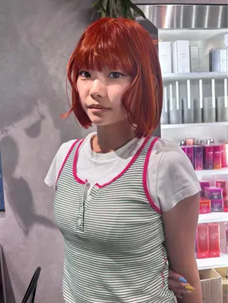 ミディアム カラー ヘアアレンジ iona/ハイトーン /ネイルのネイルデザイン