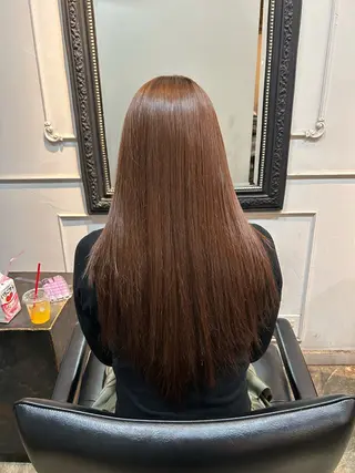 ロング カラー キノシタ ユウナのヘアスタイル