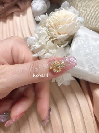 セミロング ネイル Blowe ニュアンスのネイルデザイン