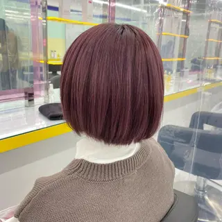 セミロング カラー ヘアアレンジ mai🍑暖色カラー /レイヤー💖のヘアスタイル