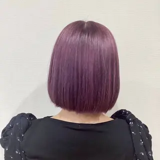 ミディアム グラスヘアー石垣 渕 七海のヘアスタイル