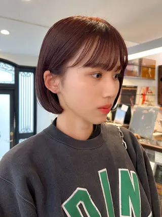 ショート カラー 暖色カラー🧡 ボブ🧚‍♀️マナのヘアスタイル