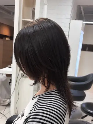 ロング 【盛れウルフ/ レイヤー】🖤ゆまののヘアスタイル