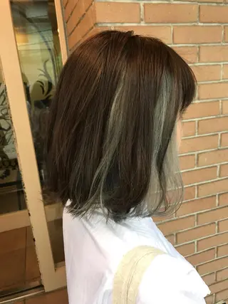 ミディアム カラー パーマ ヘアアレンジ メンズ キッズ ネイル マツエク・マツパ サロンドミルク 原宿のヘアスタイル