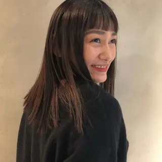 セミロング yajima Moemiのヘアスタイル