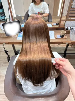 ロング 髪質改善/縮毛矯正 透明感カラー/スバルのヘアスタイル