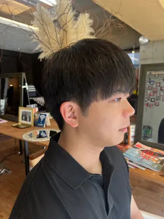 メンズ 両国駅徒歩1分⭐️ アイロン仕上げのヘアスタイル