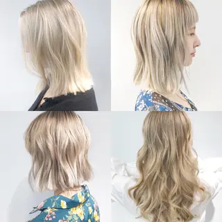 ミディアム カラー ヘアアレンジ KONOMI スタイリストのヘアスタイル